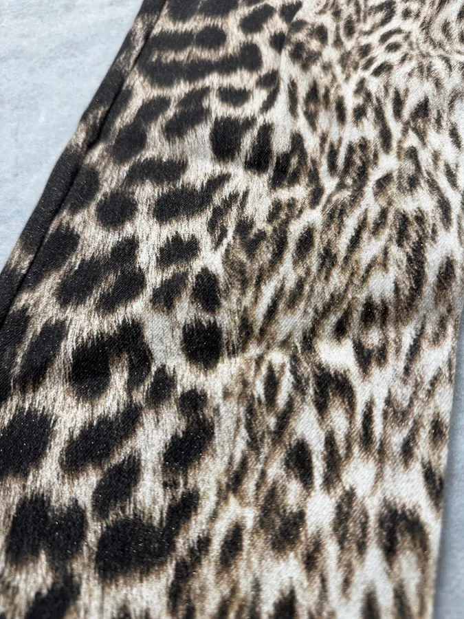 2000s Roberto Cavalli Leopard Pink Gradient Pants - Image 9