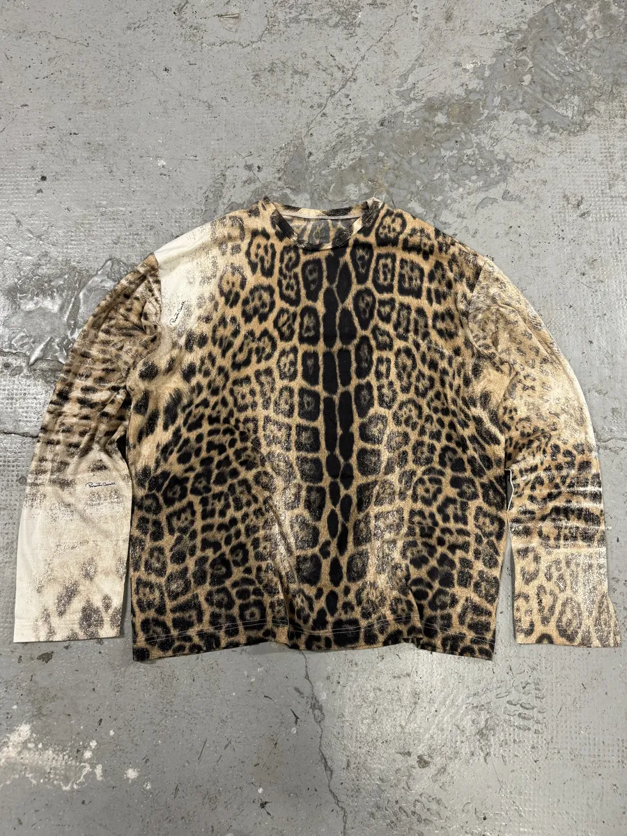 2000s Roberto Cavalli Leopard Print Longsleeves