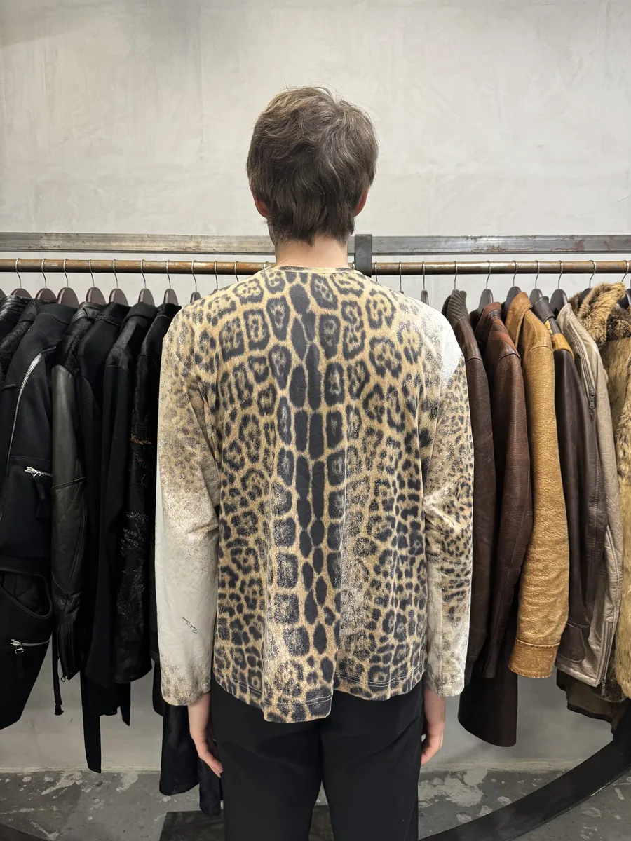 2000s Roberto Cavalli Leopard Print Longsleeves - Image 4