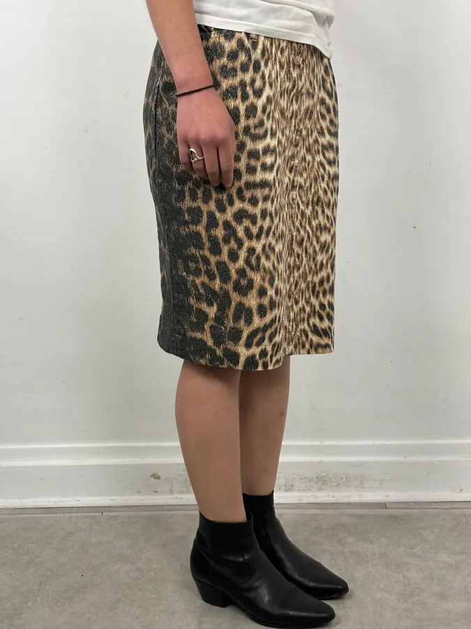 2000s Roberto Cavalli Leopard Skirt - Image 2