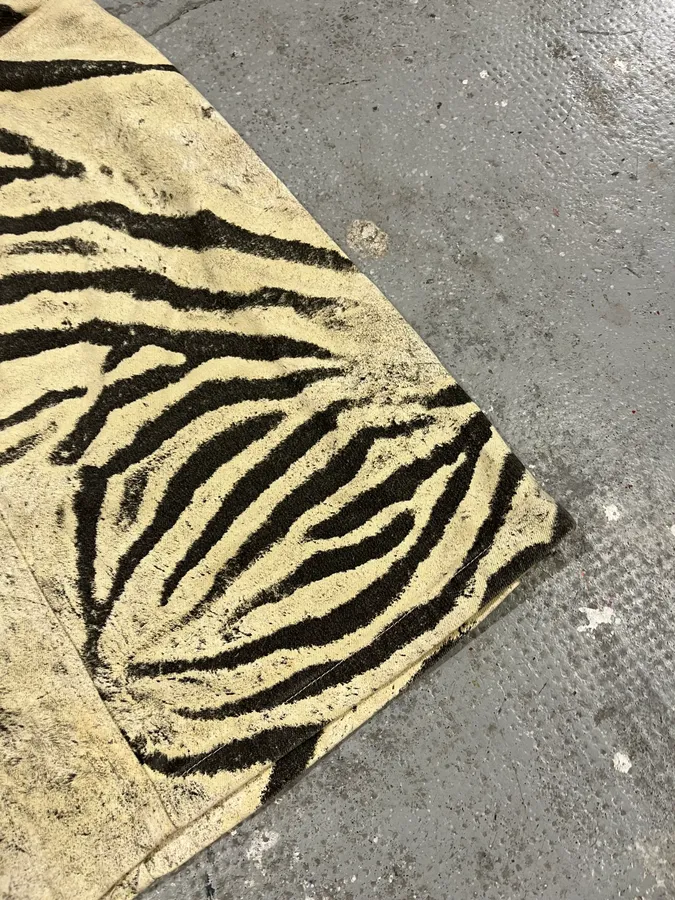 2000s Roberto Cavalli Marble Zebra Beige Skirt - Image 4