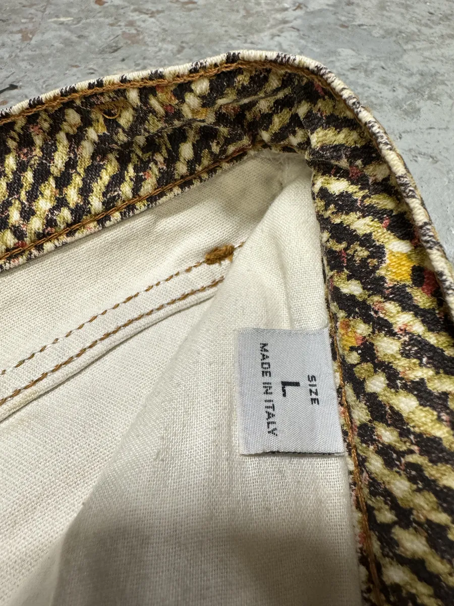 2000s Roberto Cavalli Multicolor Pixelized Pants - Image 10