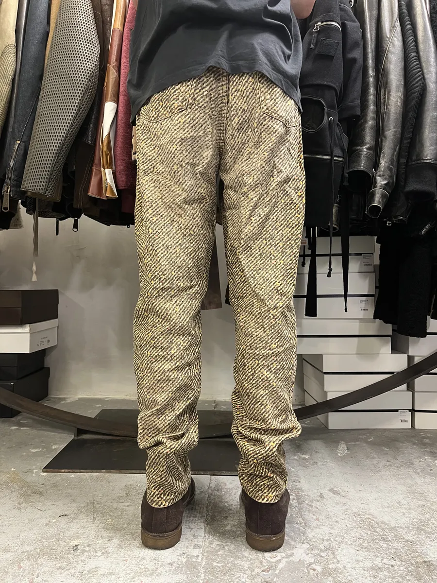 2000s Roberto Cavalli Multicolor Pixelized Pants - Image 4