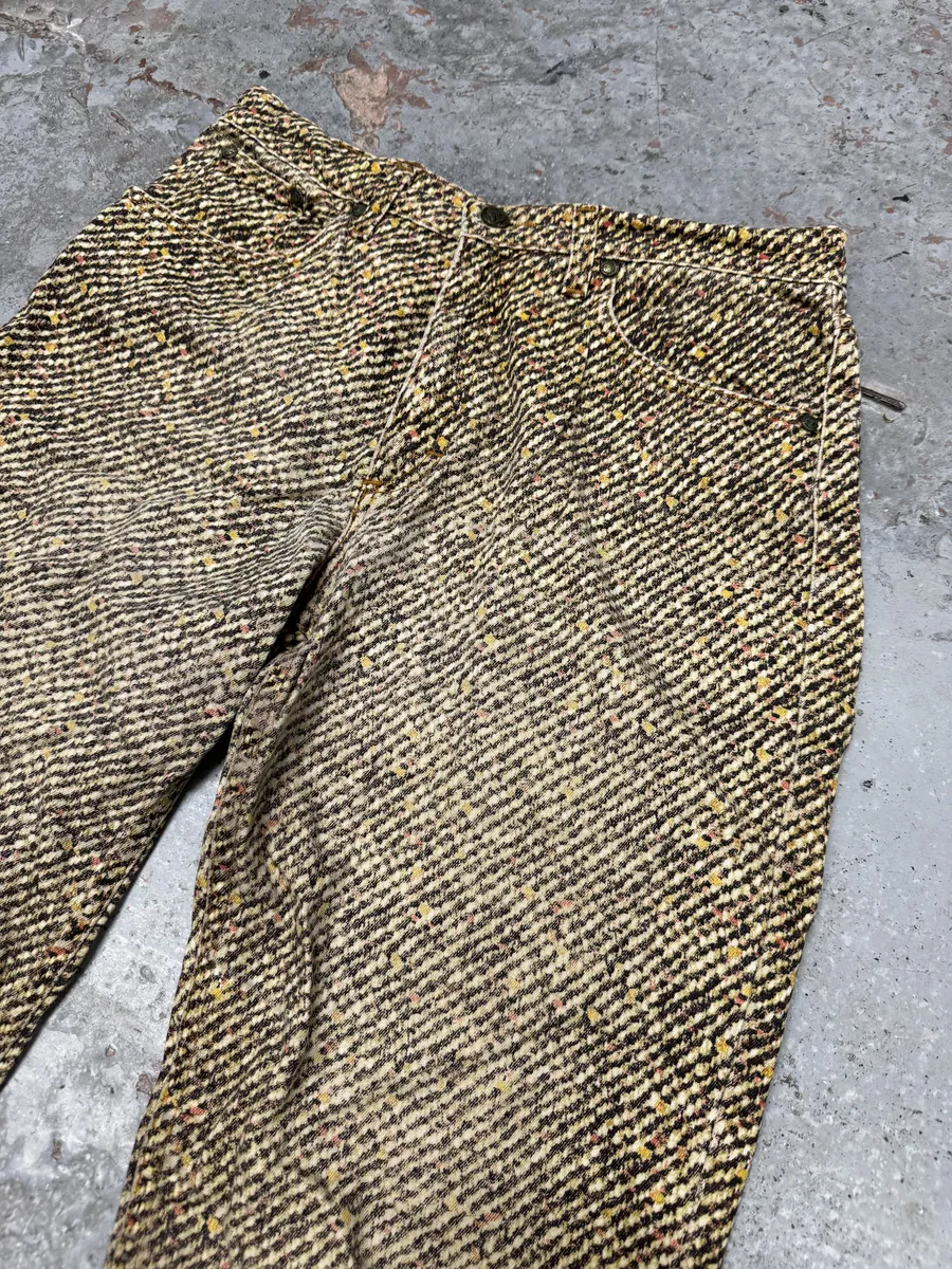 2000s Roberto Cavalli Multicolor Pixelized Pants - Image 9