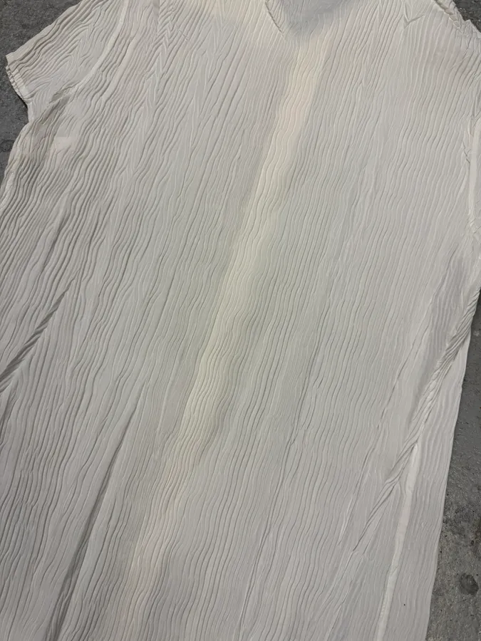 2000s Roberto Cavalli Sexy Pleats White Shirt - Image 9