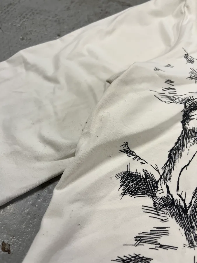 2000s Roberto Cavalli Wolves White Longsleeves - Image 8