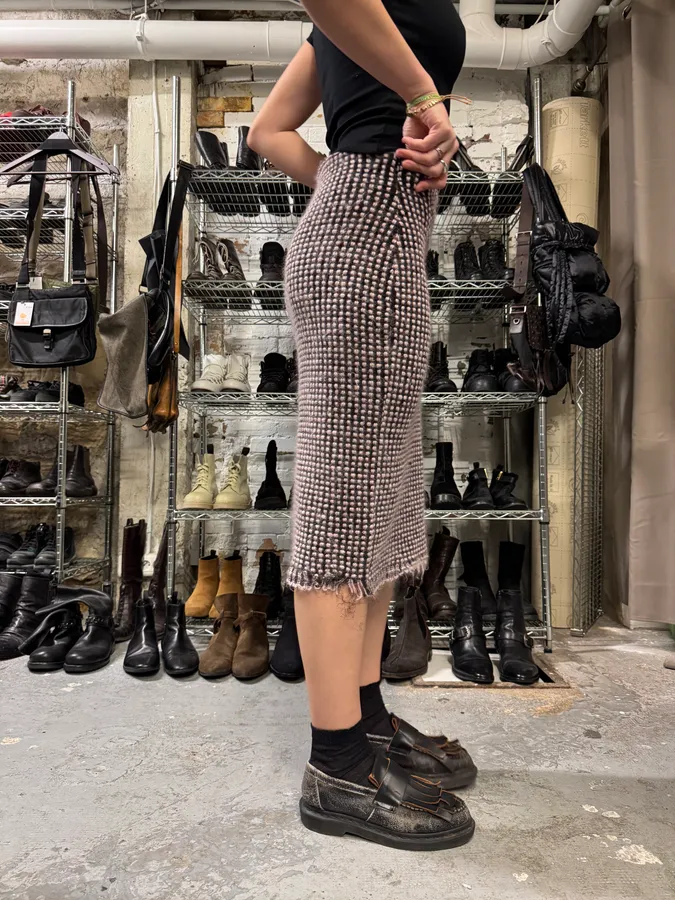 2000s Roberto Cavalli Wool Cardigan & Skirt Set - Image 8