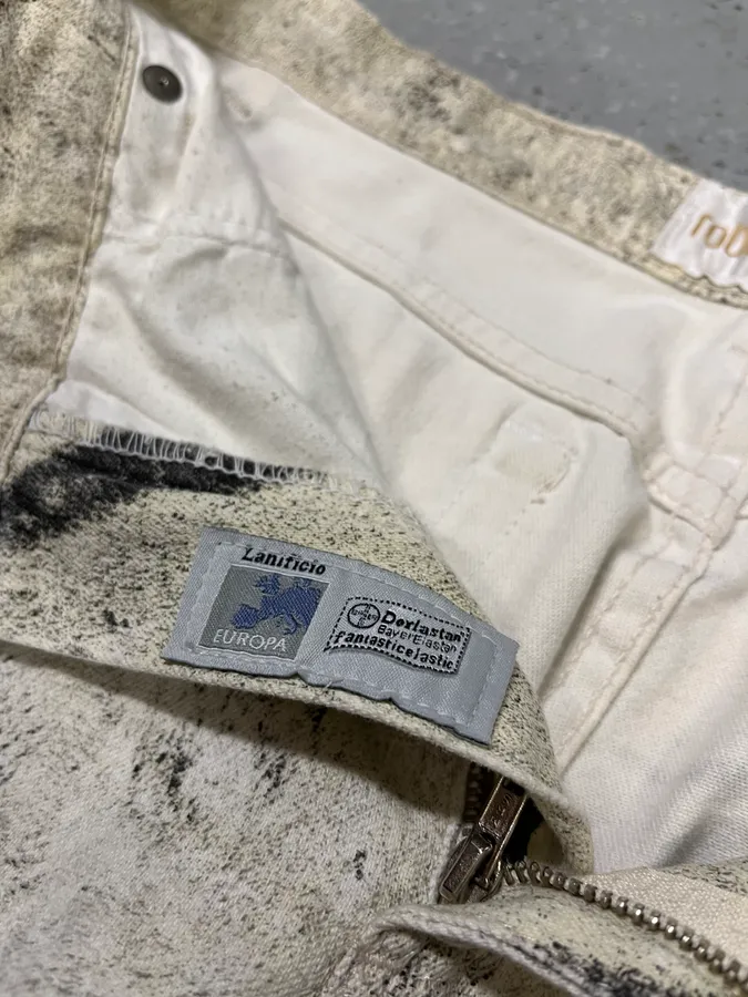 2000s Roberto Cavalli Zebra Marble Pants - Image 12