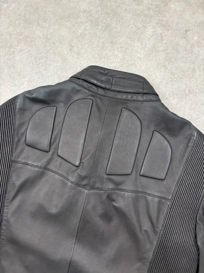 2000s Saint Laurent Biker Multi Zips Leather Jacket - Image 6