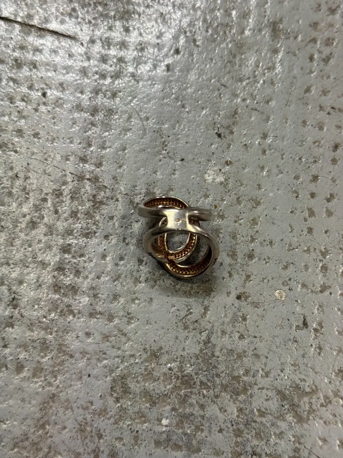 2000s Snake Circle Silver 925 Ring - Image 5
