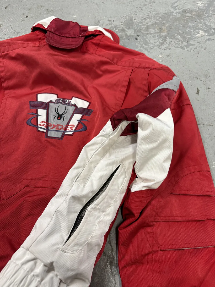 2000s Spyder Red & White Astro Ski Jacket - Image 14