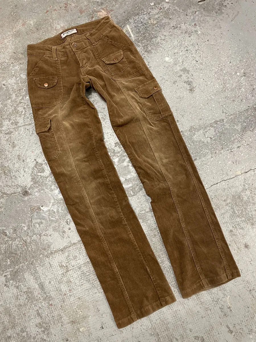 2000s Sushan Brown Velvet Japan Pants - Image 10