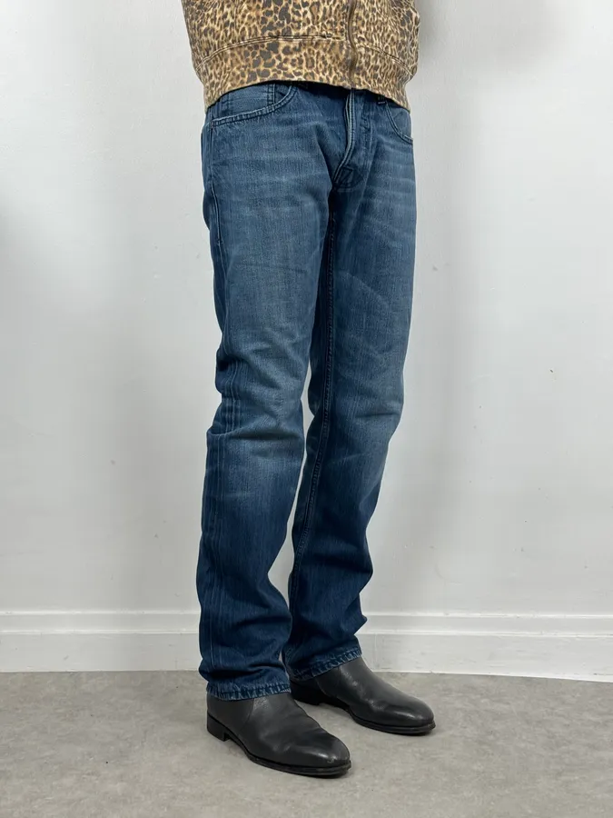 2000s Vintage Blue Denim Jeans - Image 2