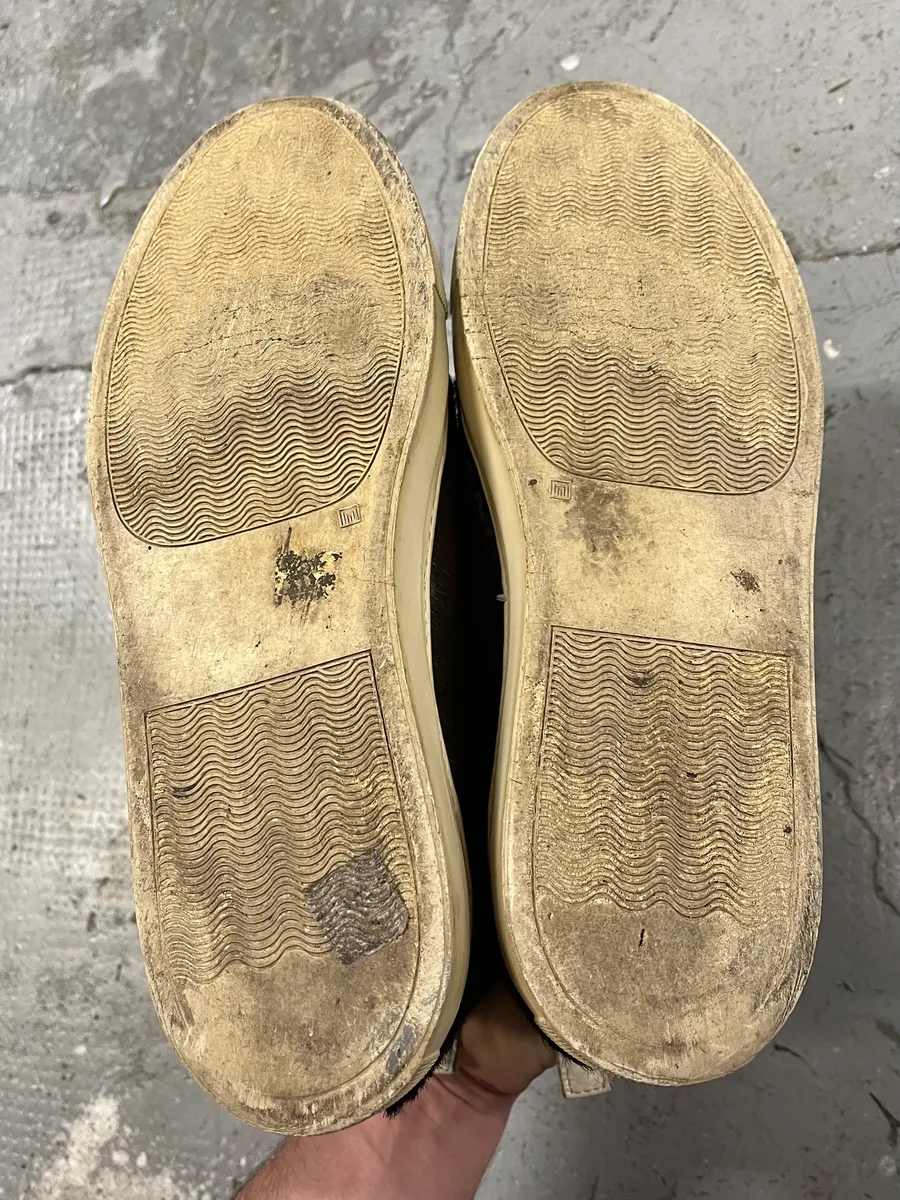 2000s Yohji Yamamoto Brown Pony Hair Leather High Shoes - Image 6