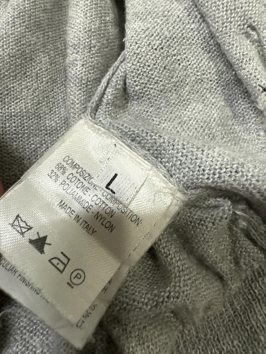 2000s Yves Saint Laurent Apocalyptic Destroyed Grey Cardigan - Image 6
