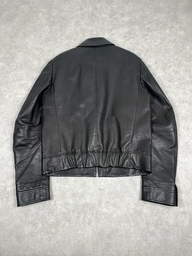 2000s Yves Saint Laurent Black Leather Premium Jacket - Image 6