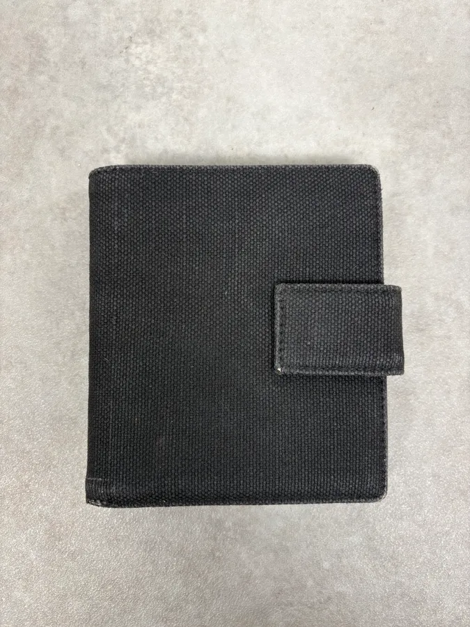 2000s Yves Saint Laurent Black Mombasa Canva Wallet - Image 3