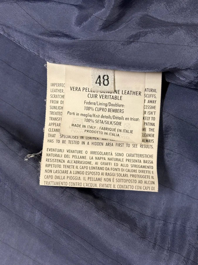 2000s Yves Saint Laurent Blue Navy Zip Bomber Jacket - Image 13
