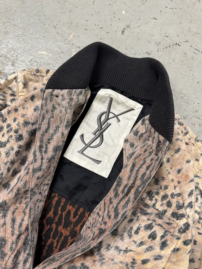 2000s Yves Saint Laurent Leopard Print Jacket by Tom Ford - Image 9