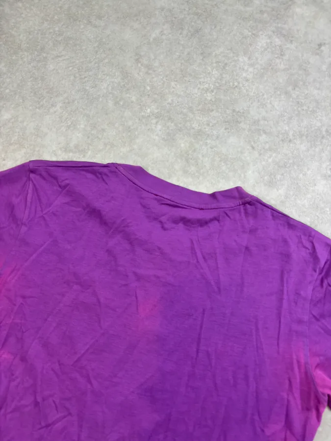 2000s Yves Saint Laurent Purple Logo T-Shirt - Image 6