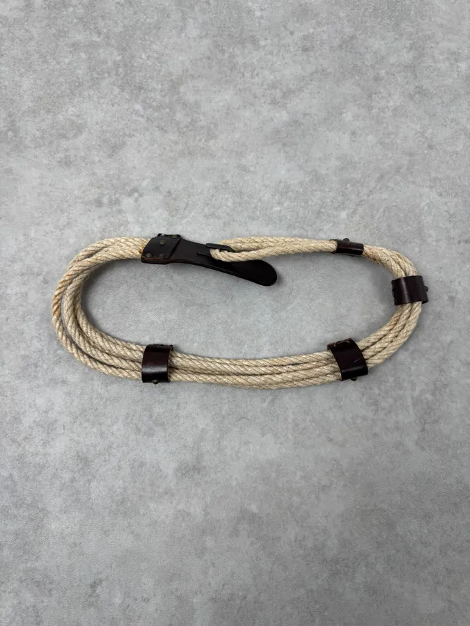 2002 Dolce & Gabbana Medieval Beige Rope Belt - Image 4