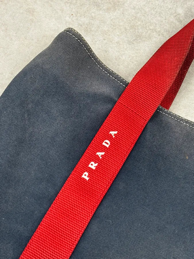 2003 Prada Luna Rossa Challenge Navy & Red Bag - Image 5