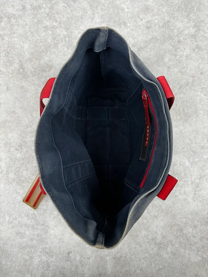 2003 Prada Luna Rossa Challenge Navy & Red Bag - Image 7