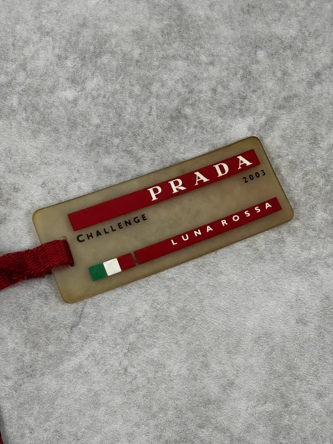 2003 Prada Luna Rossa Challenge Navy & Red Bag - Image 9