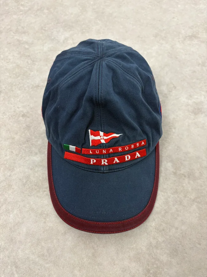 2004 Prada Luna Rossa Navy Cap - Image 3