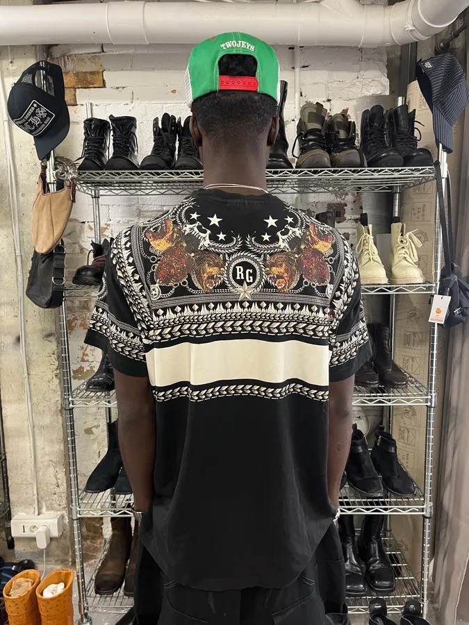 2010 Givenchy Rottweiler Bandana Black T-Shirt - Image 3