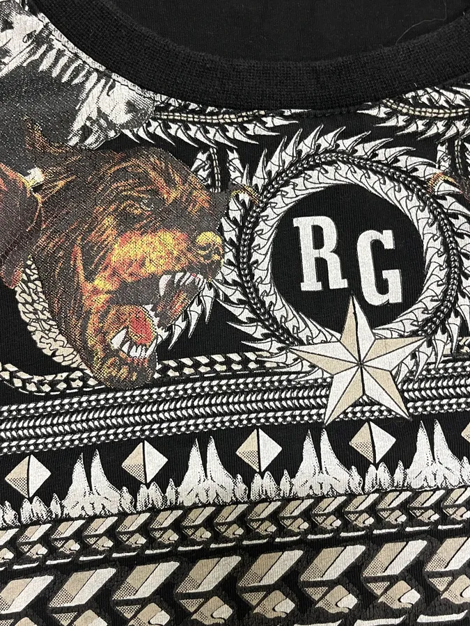 2010 Givenchy Rottweiler Bandana Black T-Shirt - Image 8