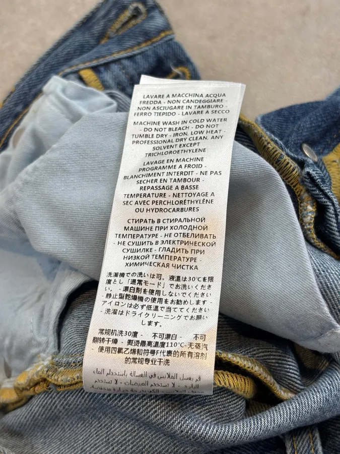 2010s Alexander McQueen Blue Denim Distressed Jeans - Image 14