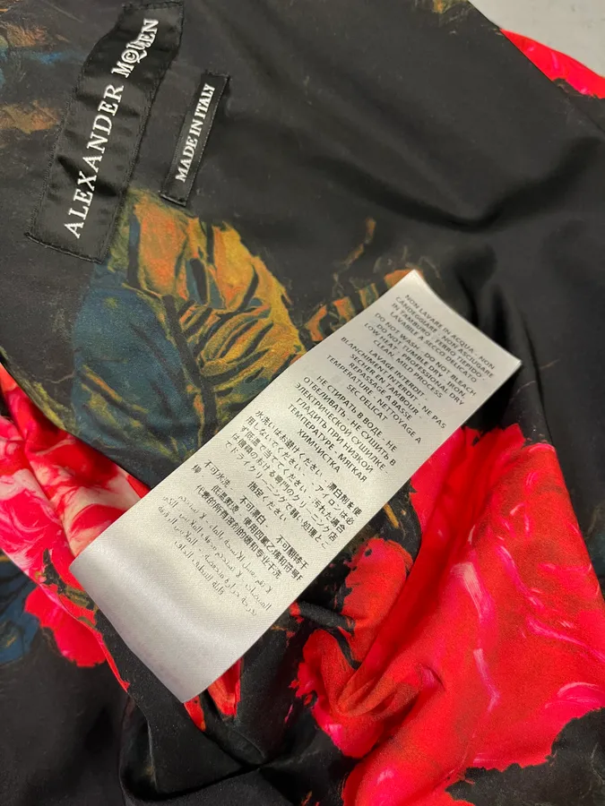 2010s Alexander McQueen Floral Green Bomber Jacket - Image 10