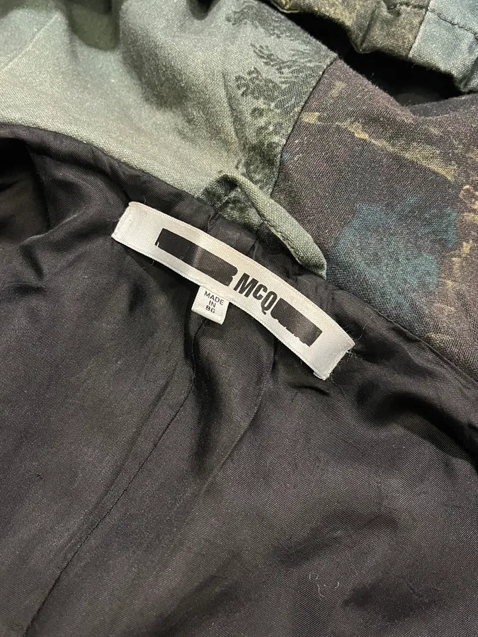2010s Alexander McQueen Forest Dark Green Nylon Long Parka Jacket - Image 10
