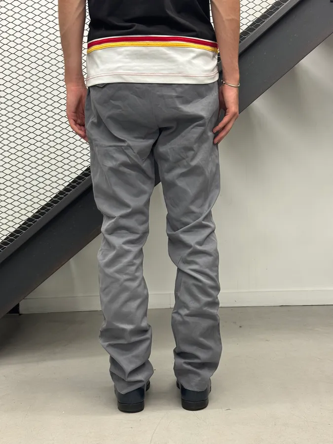 2010s Alexander McQueen Grey Side Belt Strap Pants - Image 4