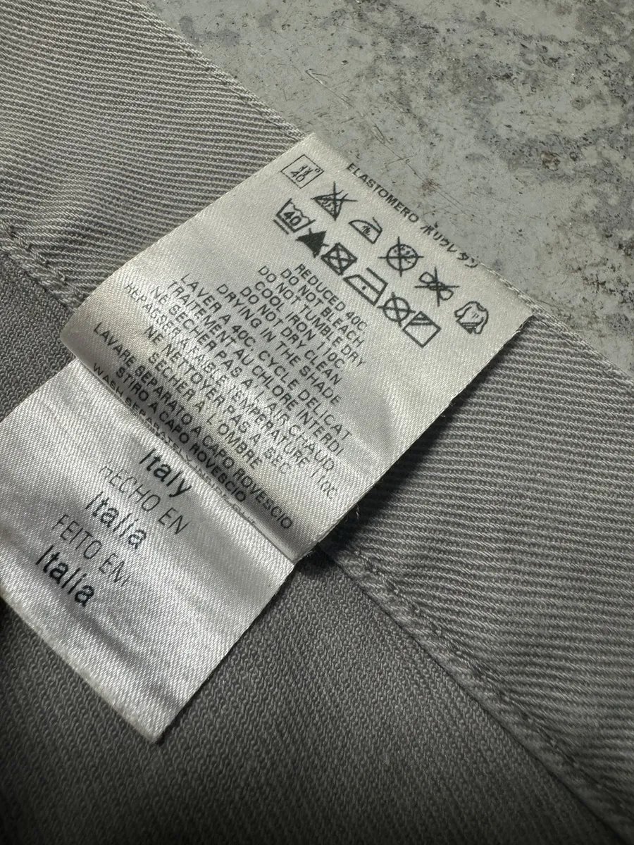 2010s Alexander Mcqueen Painted Abstract Grey Pants - Image 11