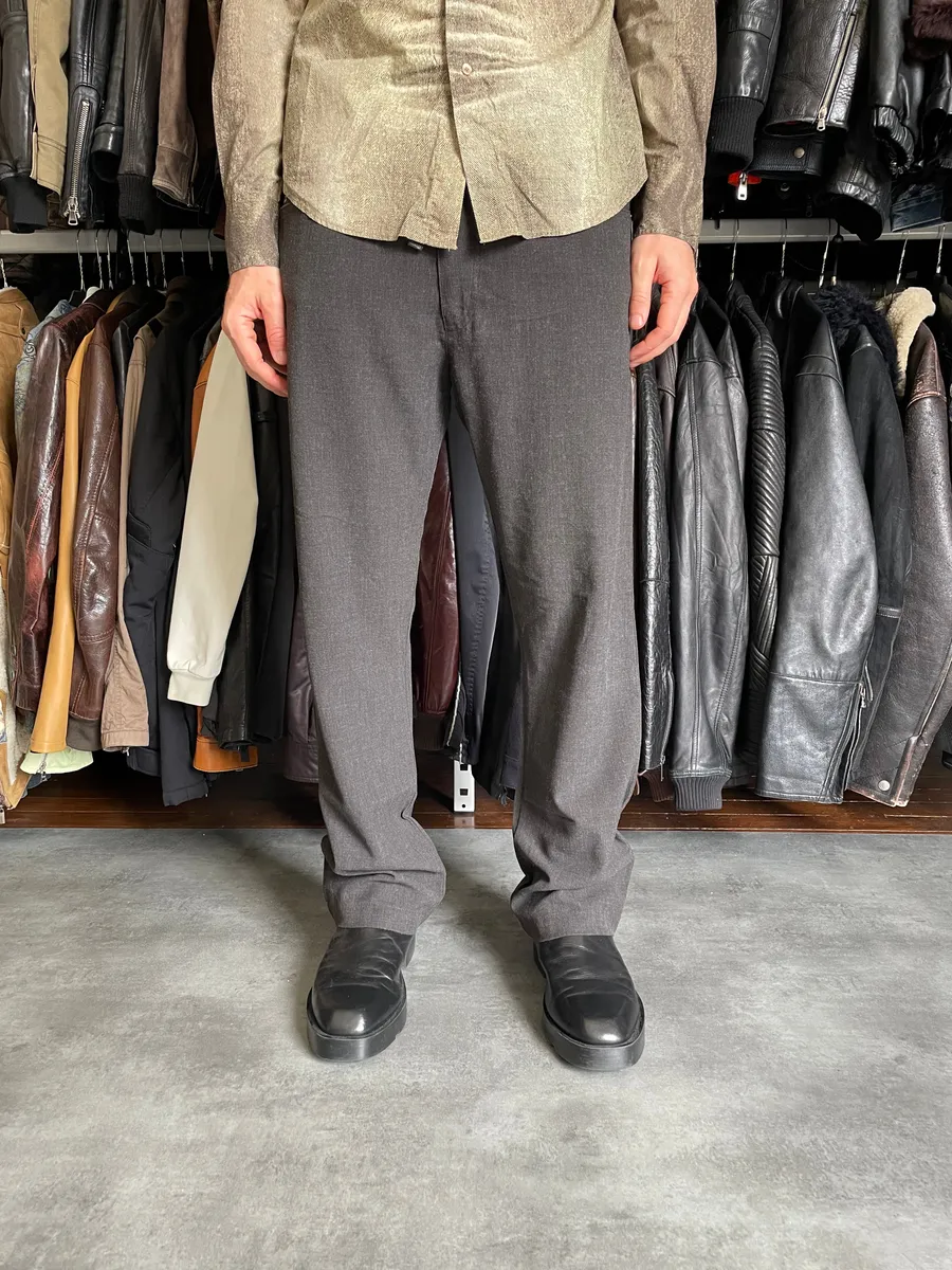2010s Armani Anthracite Grey Cozy Light  Pants