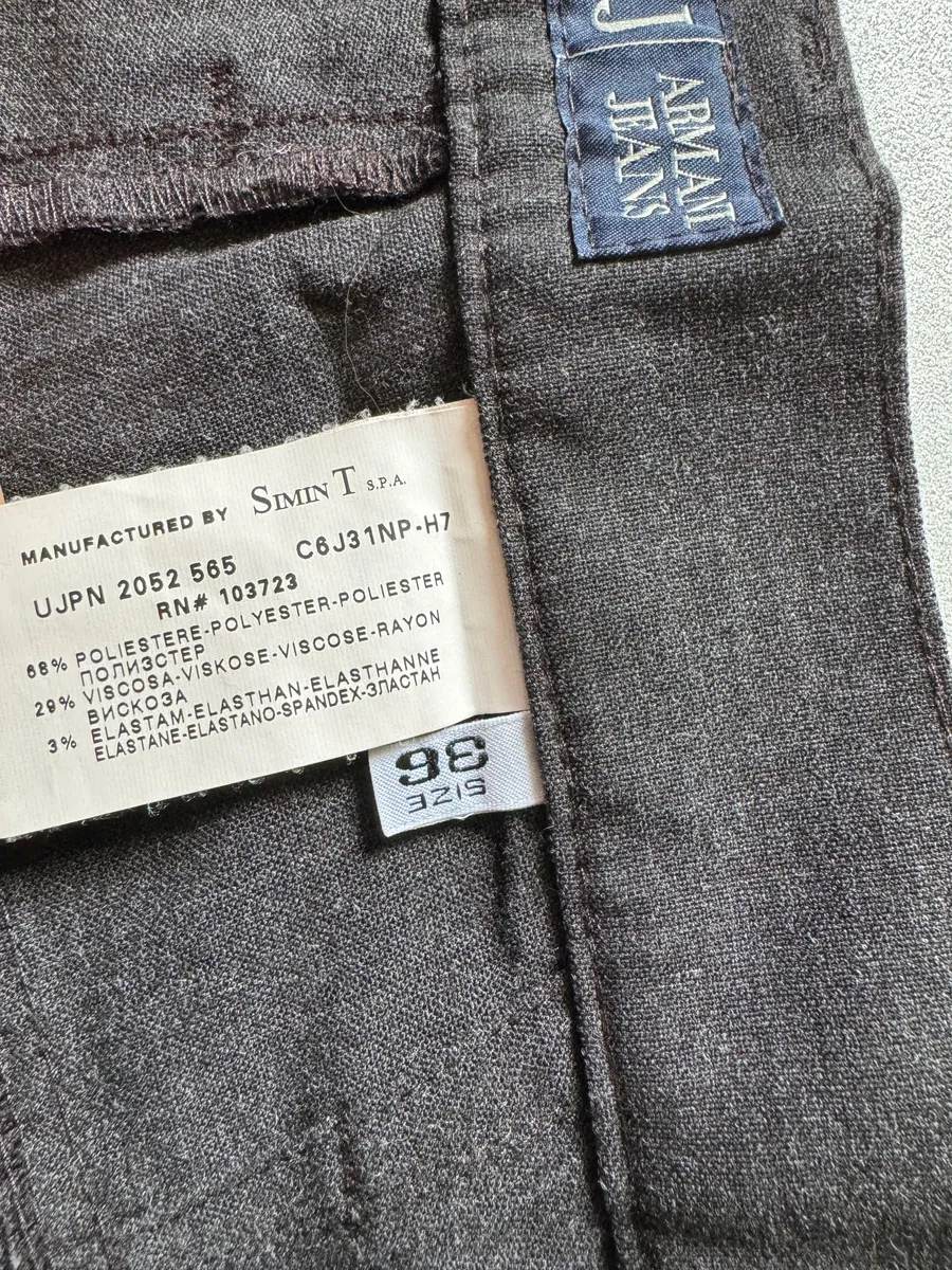 2010s Armani Anthracite Grey Cozy Light  Pants - Image 7