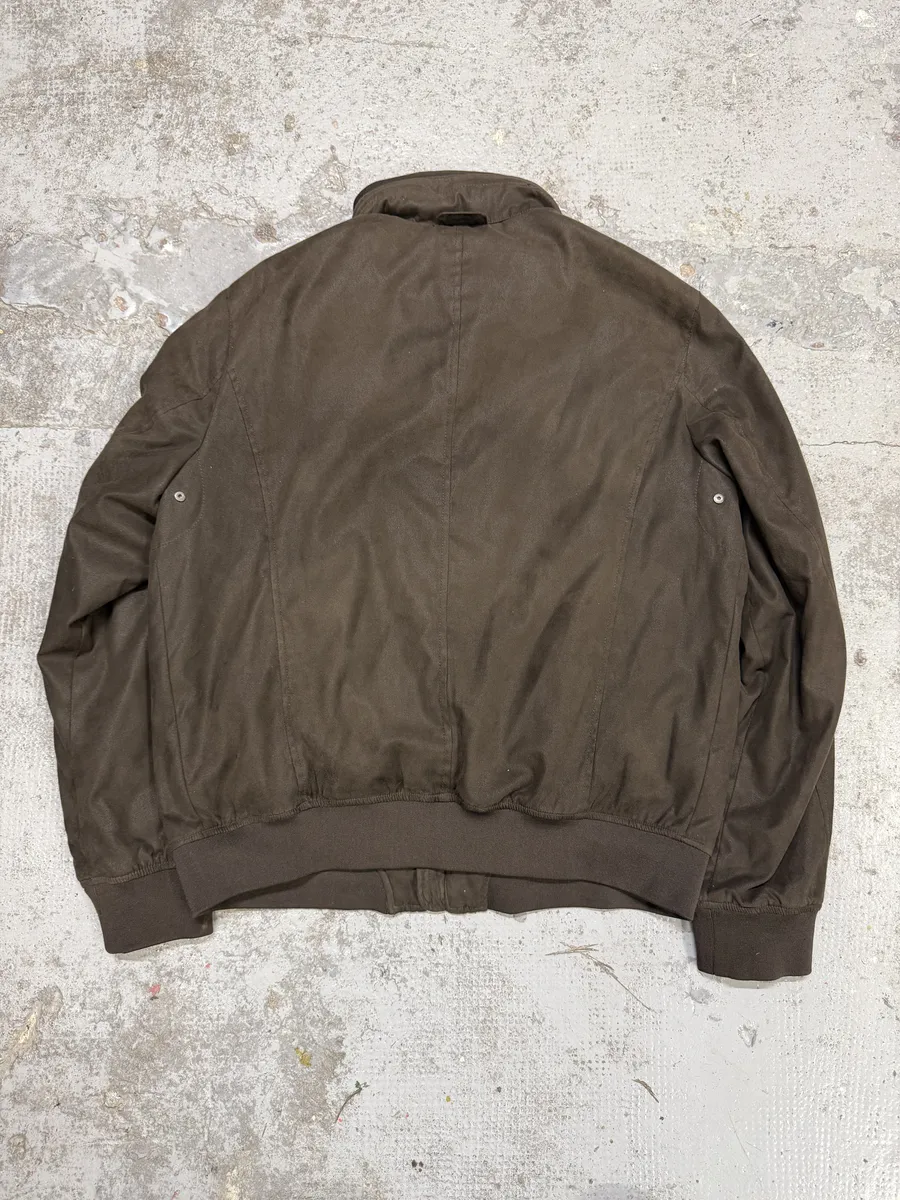2010s Armani Collezioni Brown Bomber Jacket - Image 2