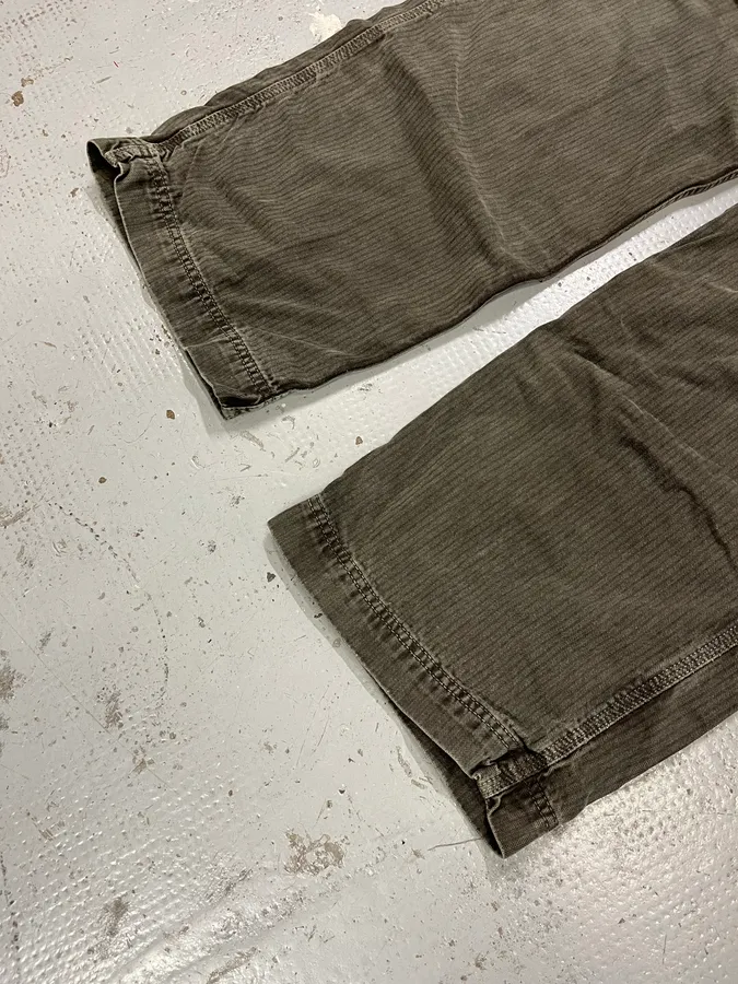 2010s Armani Grey Corduroy Cargo Pants - Image 8