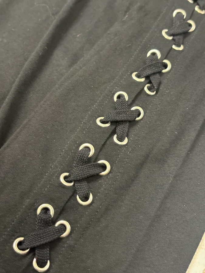 2010s Balmain Laced Black Contemporary Longsleeve - Image 8
