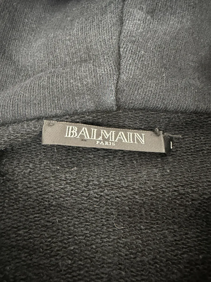 2010s Balmain Multi Zip Black Zip-up Hoodie - Image 12