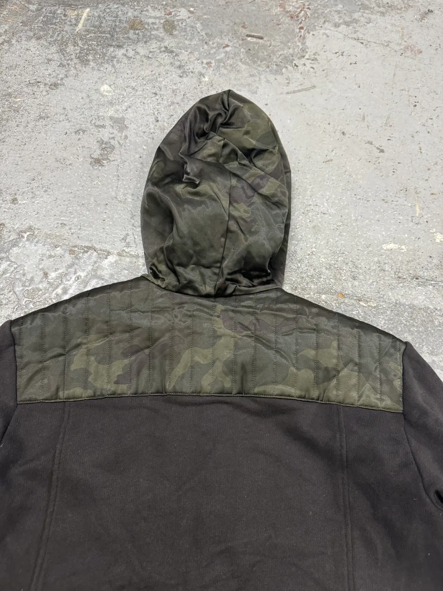 2010s Balmain Obscure Camo Padded Zip-up Hoodie - Image 3