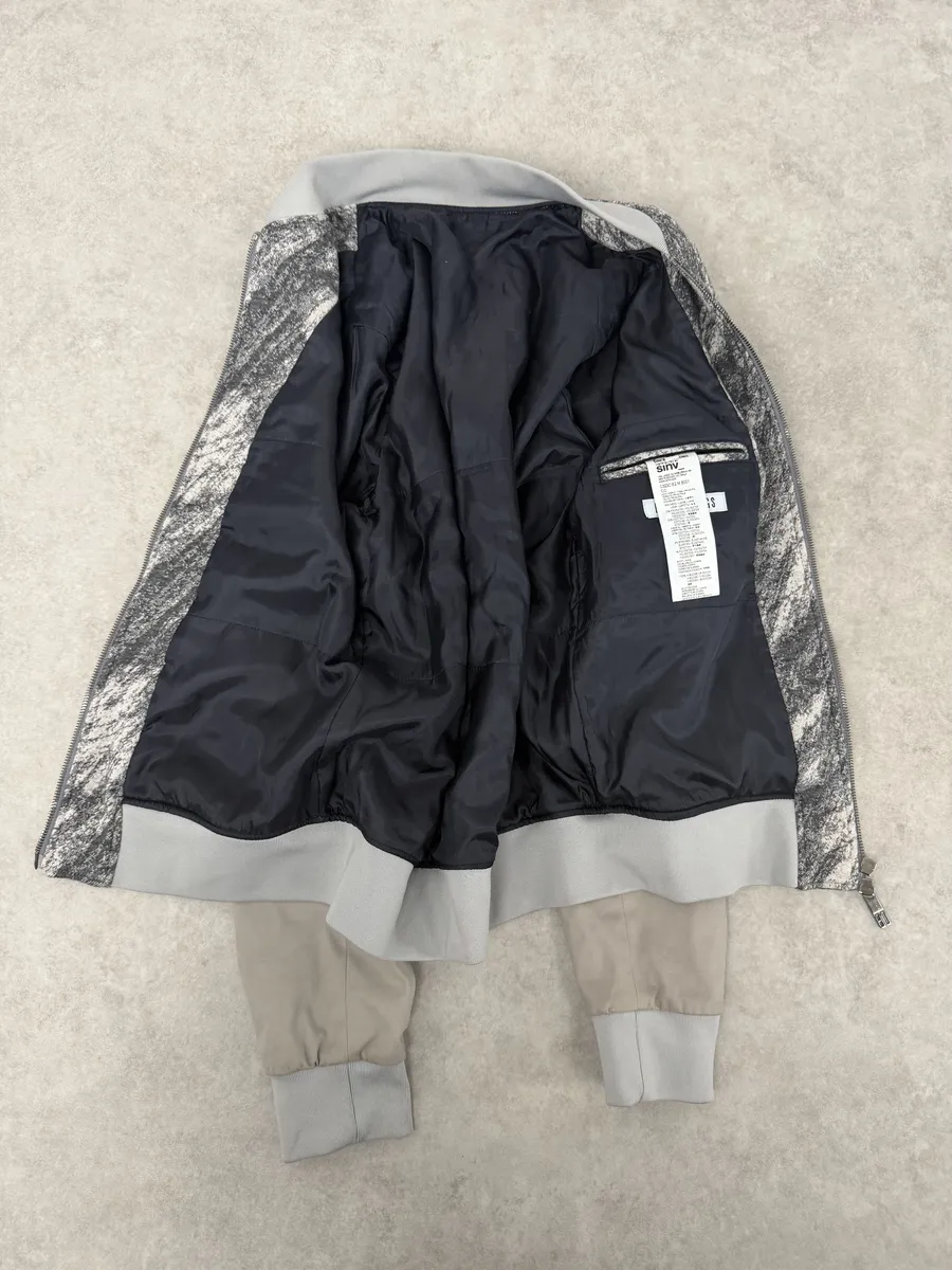 2010s Bikkembergs Abstract Black & Beige Bomber Jacket - Image 12