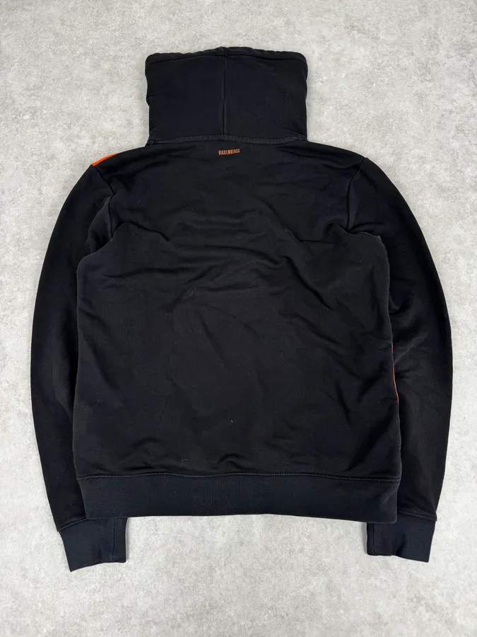 2010s Bikkembergs X Orange Black Hoodie - Image 4