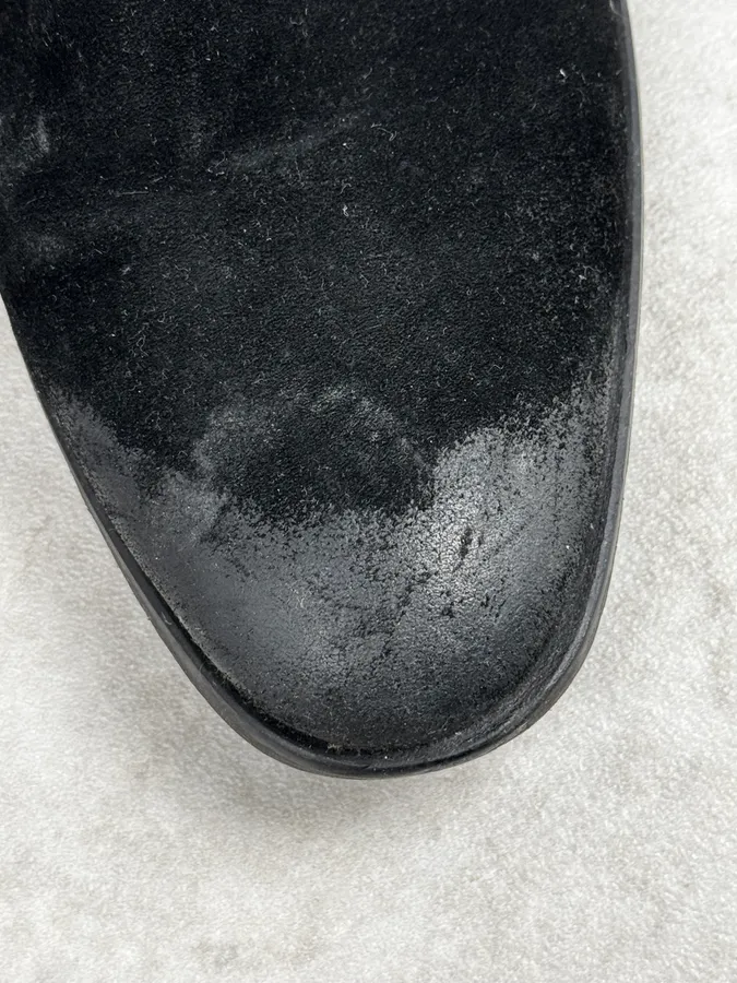 2010s Cavalli Black Suede Leather Boots - Image 6