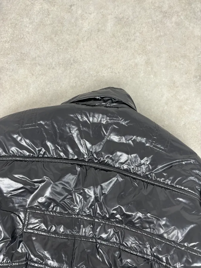 2010s Daniele Alessandrini Black Puffer Nylon Quilted Jacket - Image 6