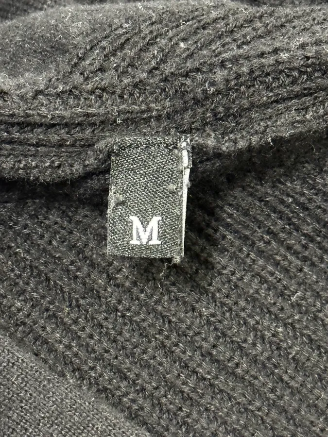 2010s Diesel Black Minimalist Zip-up Sweater - Image 8