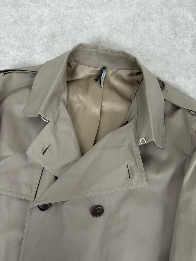2010s Dior Beige Classy Double-Breasted Trench Coat by Kris Van Assche - Image 5