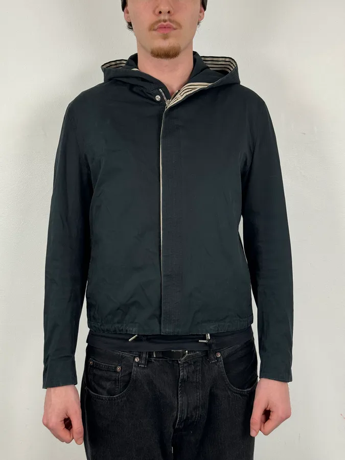 2010s Dior Black Hooded Jacket by Kris Van Assche - Image 2